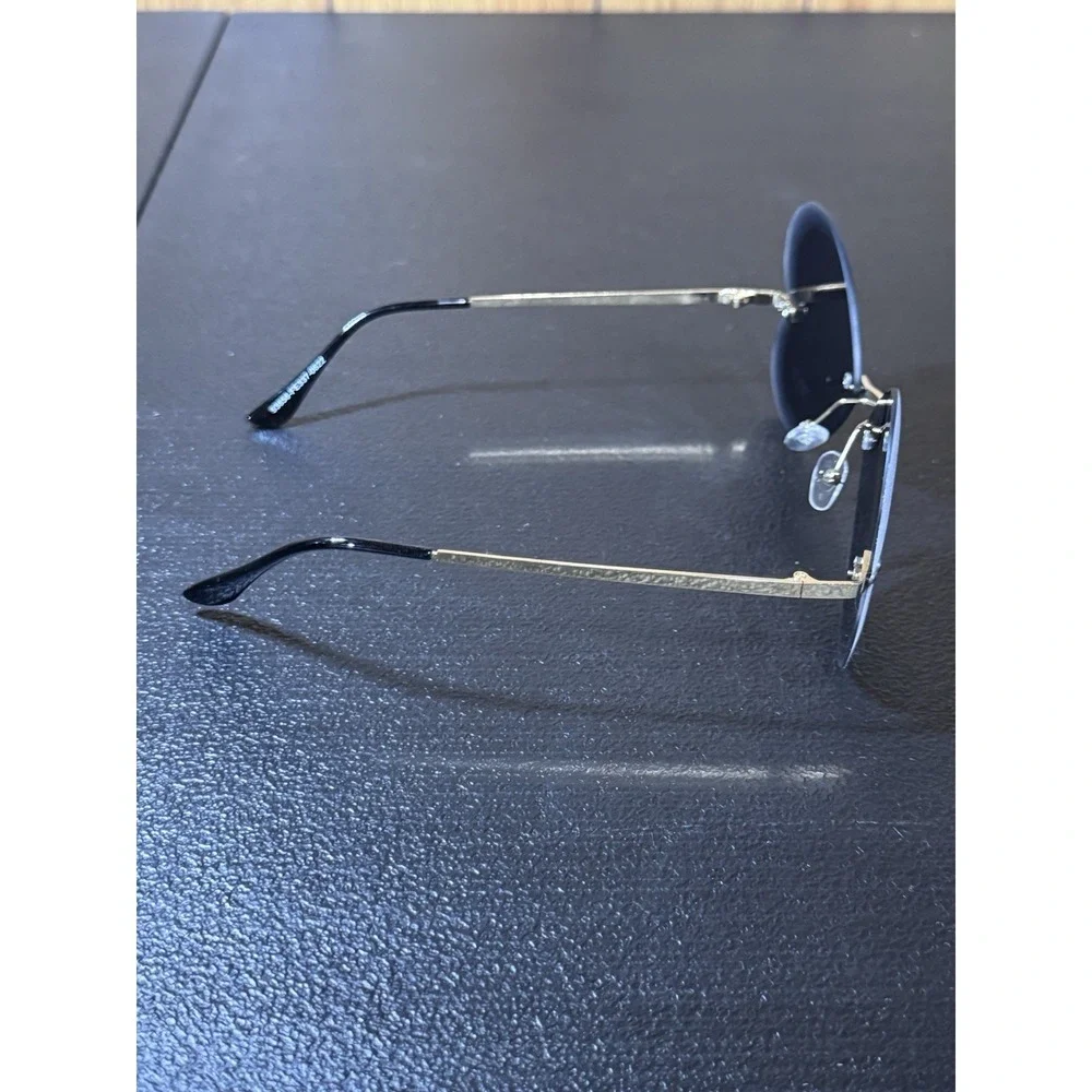 Womens Heart Sunglasses Rimless Tinted Transparent NEW